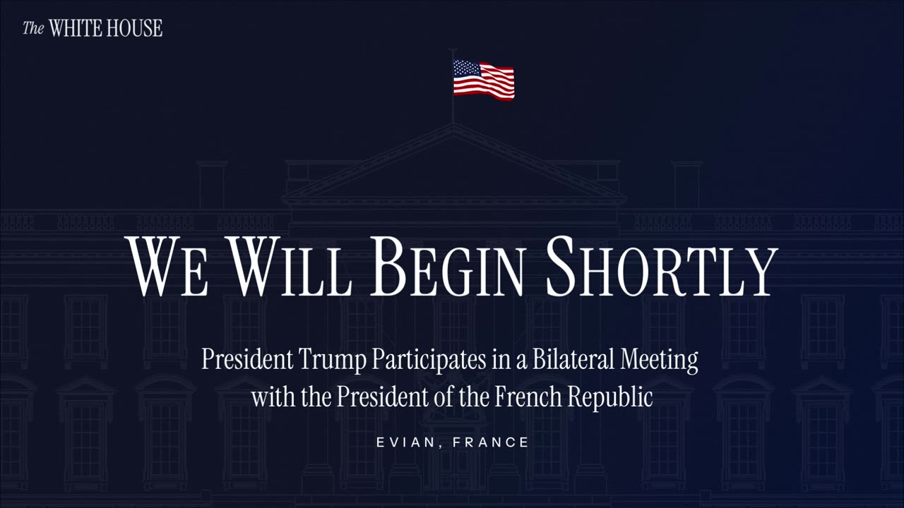 President Trump Participates in a Bilateral Meeting with the President of the French Republic