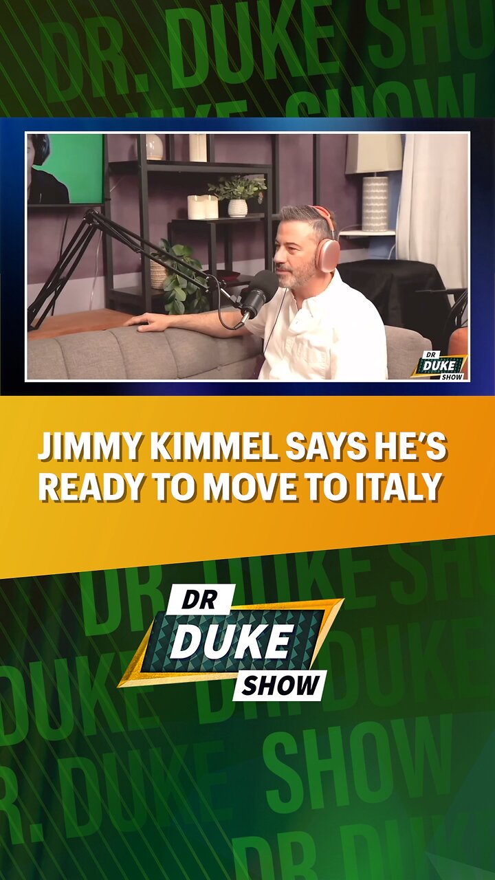 🇮🇹Jimmy Kimmel Says He’s Ready To Move To Italy