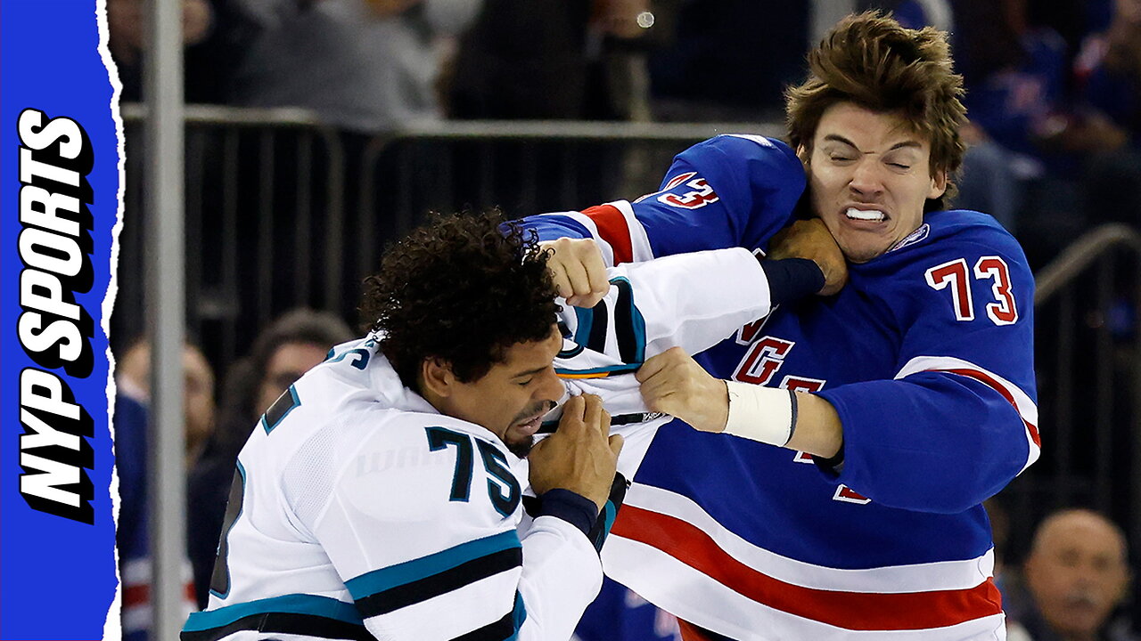 Matt Rempe RUMBLES with Ryan Reaves in Rangers latest loss