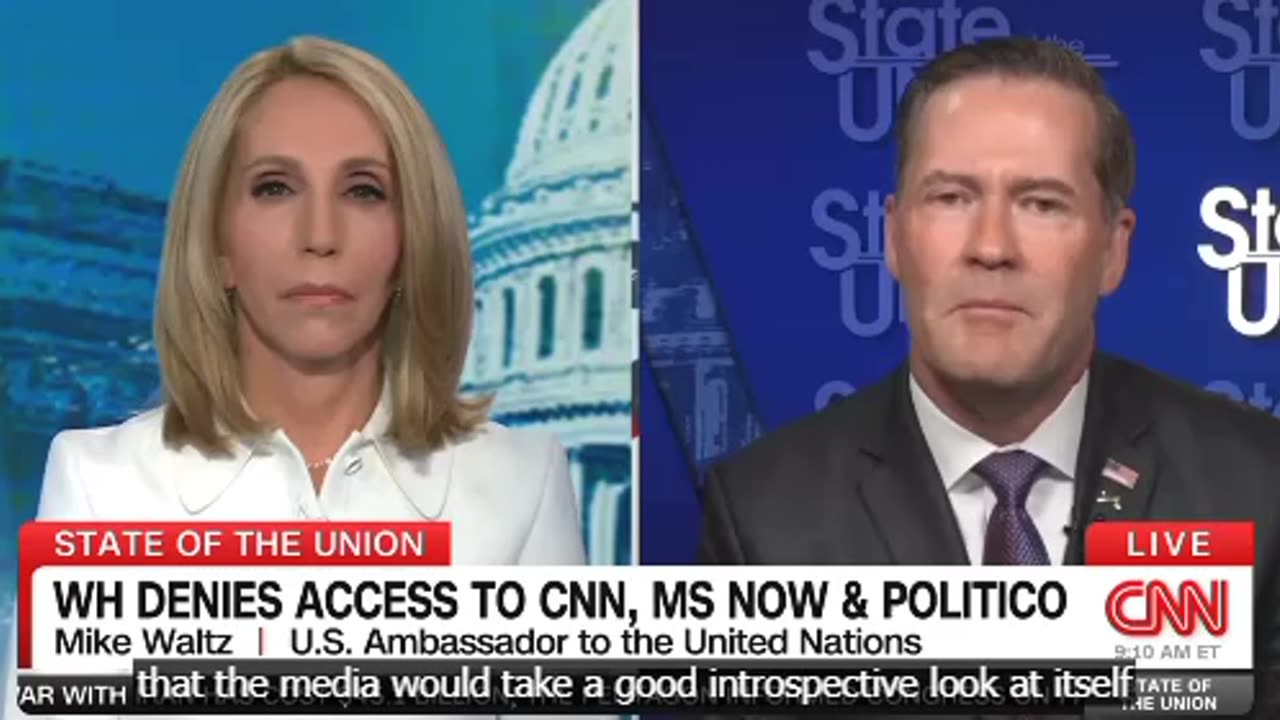 🚨CNN and Dana Bash Still Crying Over Losing White House Credentials...Mike Waltz Sets Her Straight