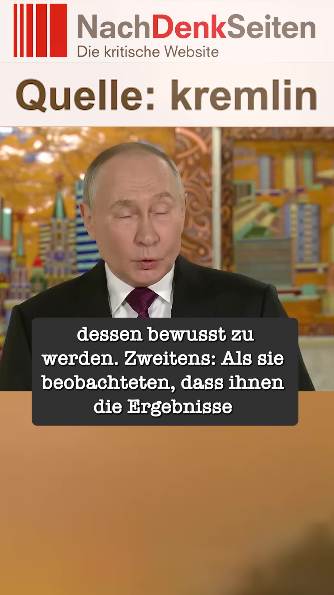 Putin: „Niemand hat die Europäer ausgeschlossen“ | NDS