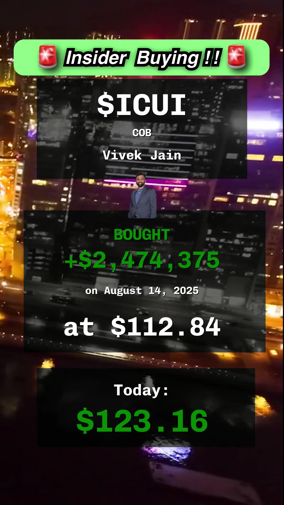 π₯ insider buying at $KODK, $ICUI, $FCUV #insidertrading #stocks #finance