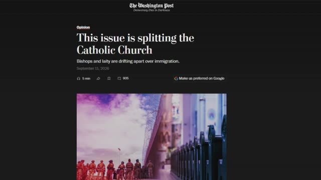 WaPo channels WarRoom: on the INVASION, US “Catholic” bishops diverging ever more from the flock