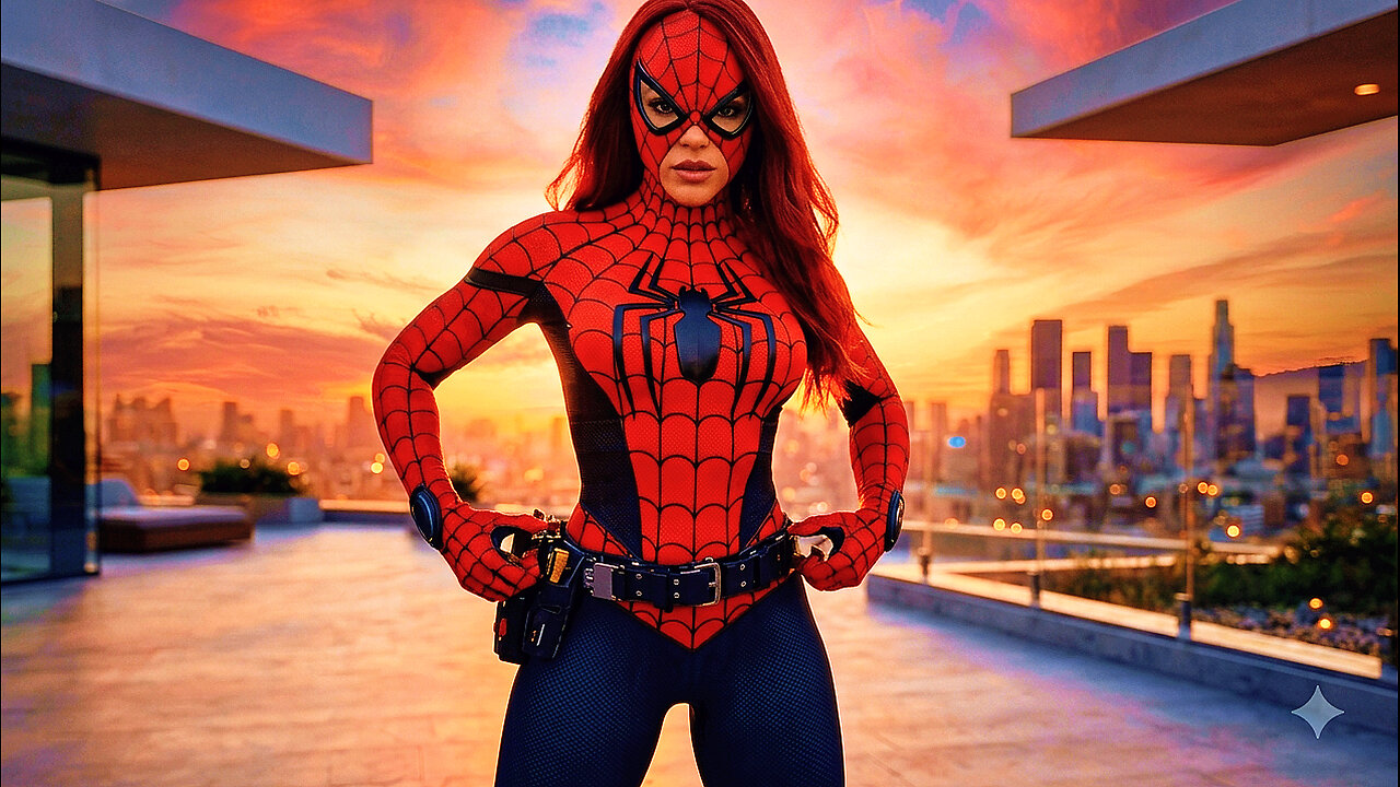 🕷️ SPIDER-MAN Cosplay Girl Curvy Model MOVIE 2026 AI 😤USA Only