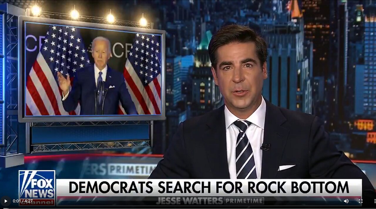 Jesse Watters: We thought Democrats hit rock bottom — day after day they keep digging