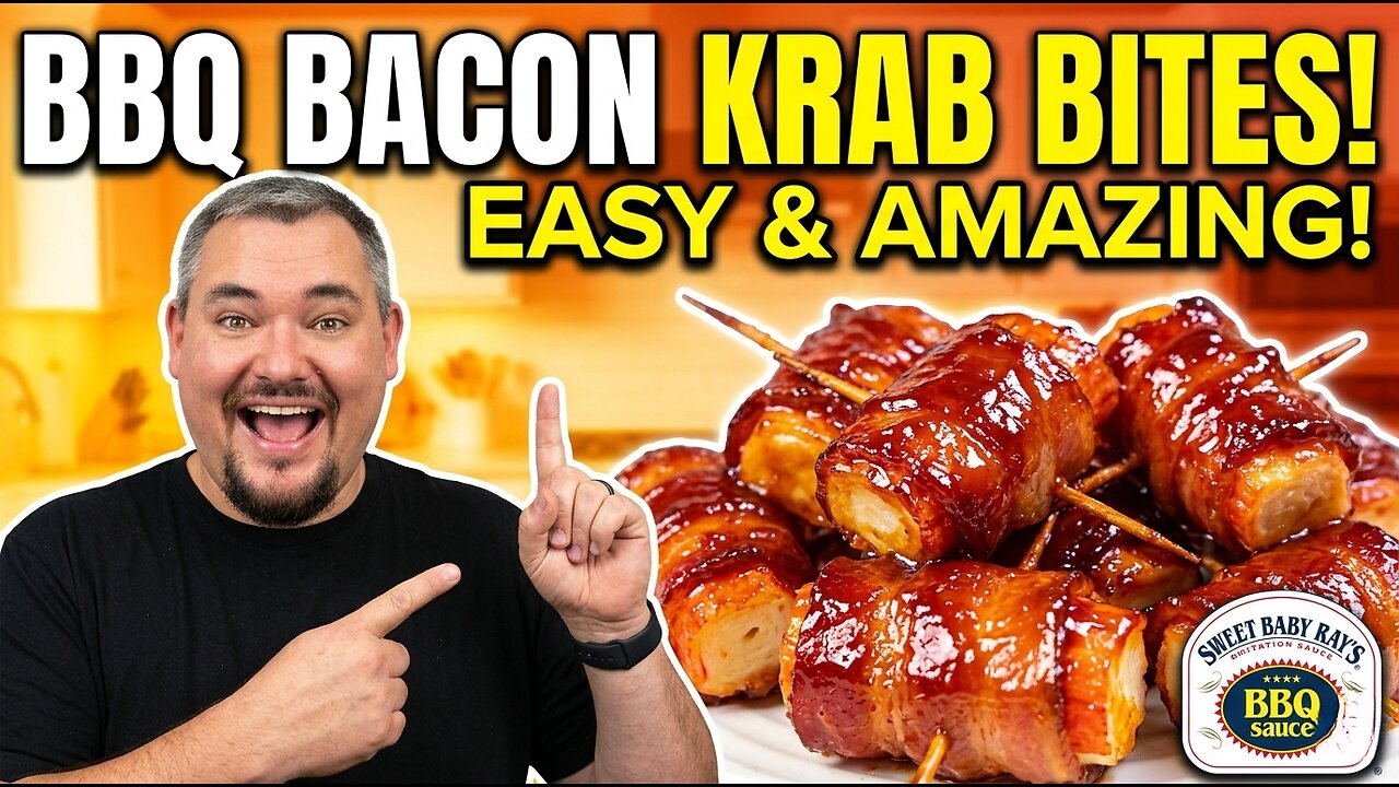 BBQ Bacon & Krab Bites! Easy & Amazing!