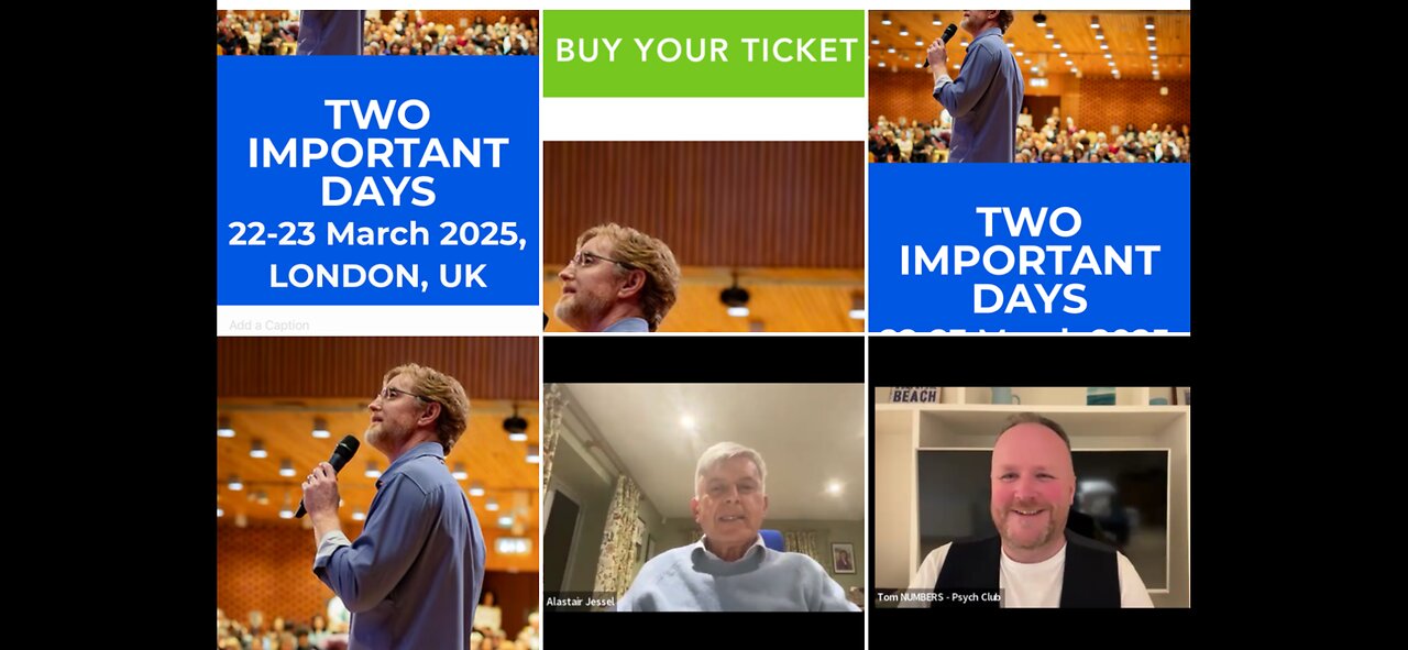 Dr Bryan Ardis & Alastair Jessel Event : London 22-23 March
