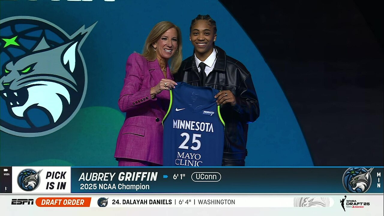 🚨 Aubrey Griffin selected at 2025 WNBA Draft | UConn Huskies womens basketball, Paige Bueckers