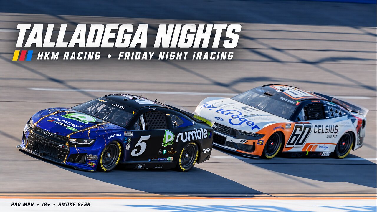 🏁 TALLADEGA NIGHTS: HKM EDITION! 💥 200 MPH iRACING CHAOS | LEPAGE THE ...