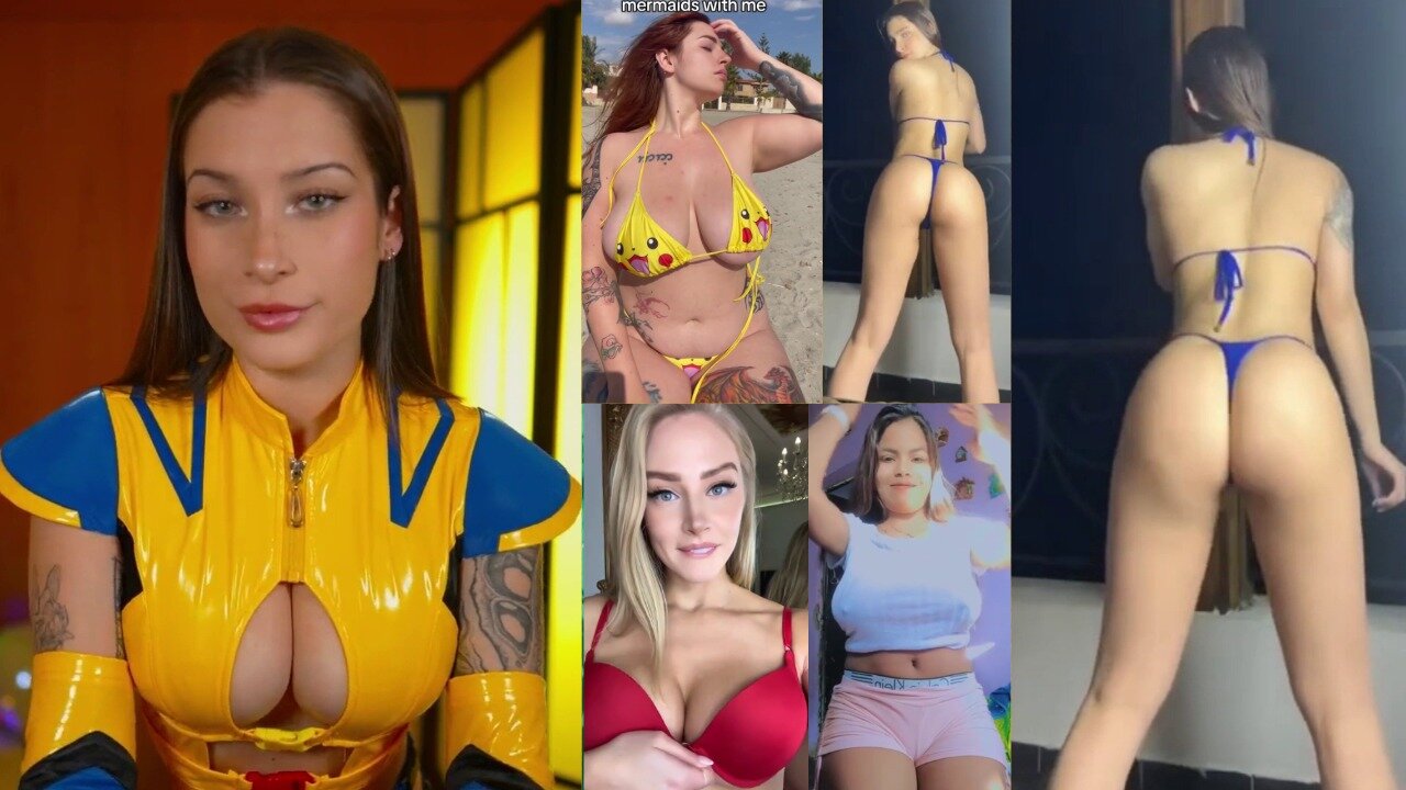 Huge Boobs / No Bra / Hard Nipples 98 - Big bank tiktok challenge ❤️‍ClipchampGirls 2026