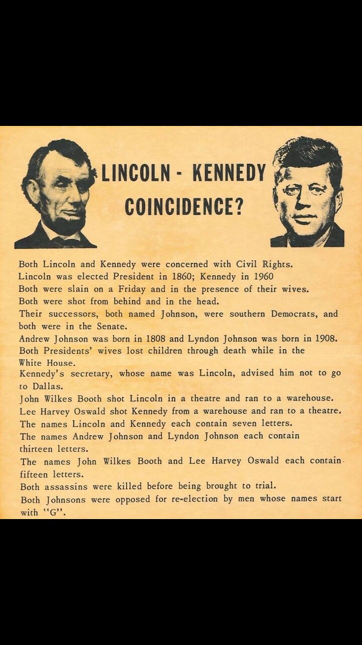 God’s Avatar JFK — Abraham Lincoln | KAHLOONI FAMILY Made To Serve