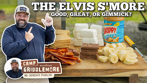 The Elvis S'more over the Blackstone Firepit
