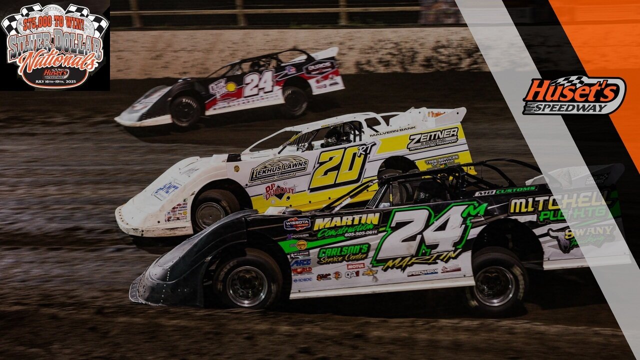 Late Models And Silver Dollar Nationals Stock Car Feature At Husets Speedway (7/16/2025)