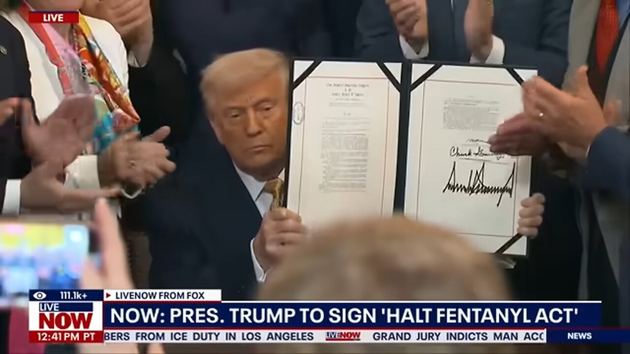 President Trump signs halt fentanyl act