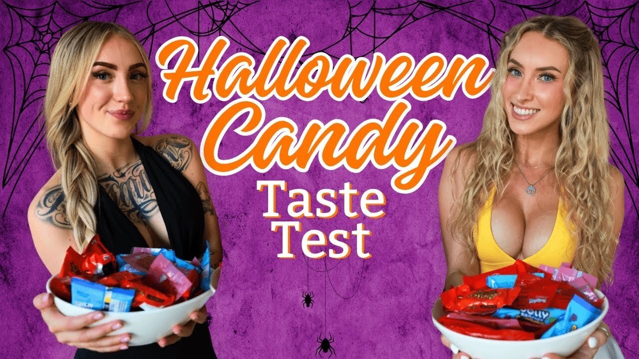 Blindfolded Halloween Candy Taste Test Challenge | Dani Day