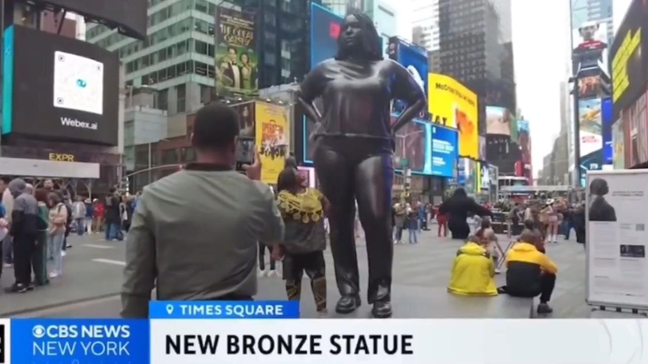 Statue of plus-size black woman’ installed in Times Square