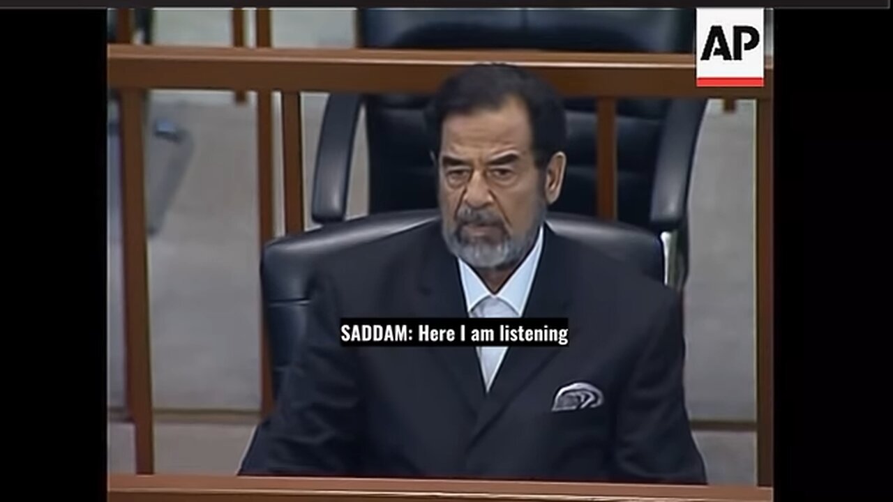 UNCUT: Saddam Hussains Live Reaction to His Death Sentence.