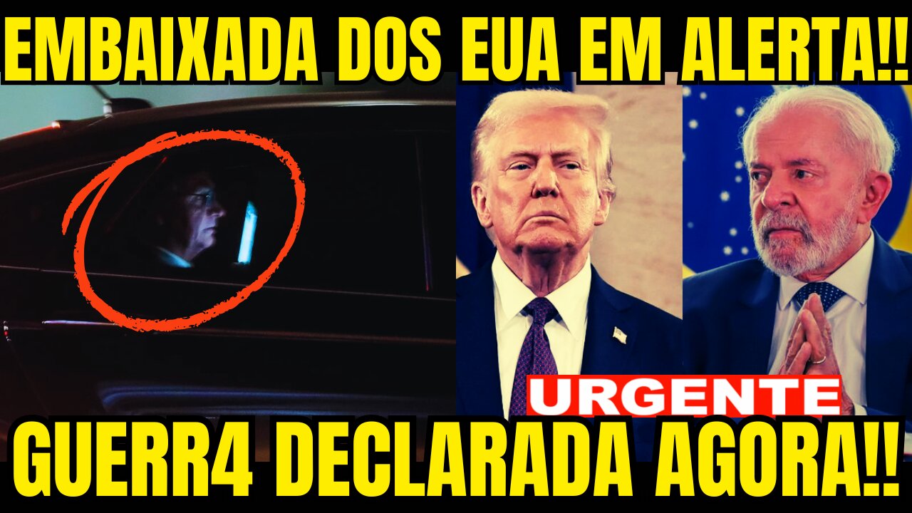 EXPLODIU AGORA!! BOLSONARO NA EMBAIXADA DOS EUA!! PRISÃO A QUALQUER MOMENTO!! POVO NAS RUAS!!