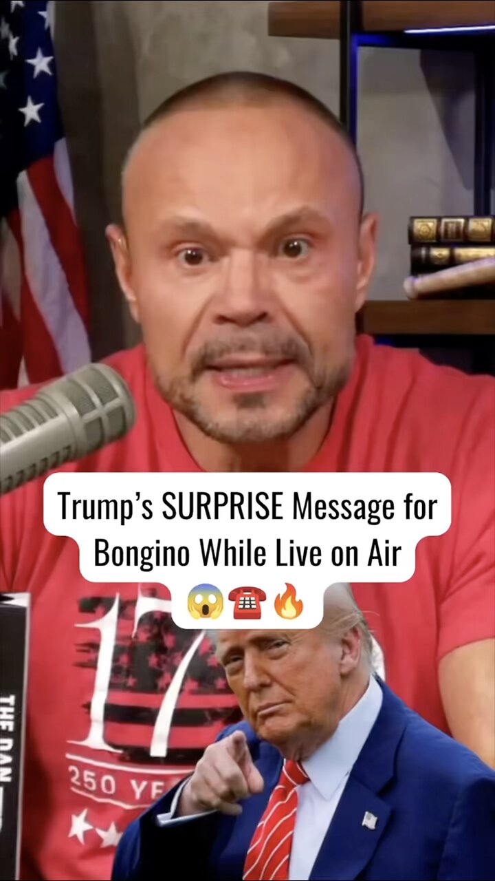 Trump's SURPRISE Message for Bongino While Live on Air thumbnail