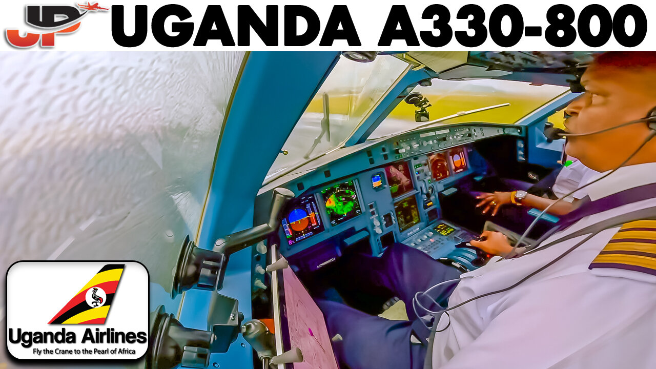Weather on Final at Joburg in cockpit Uganda A330neo