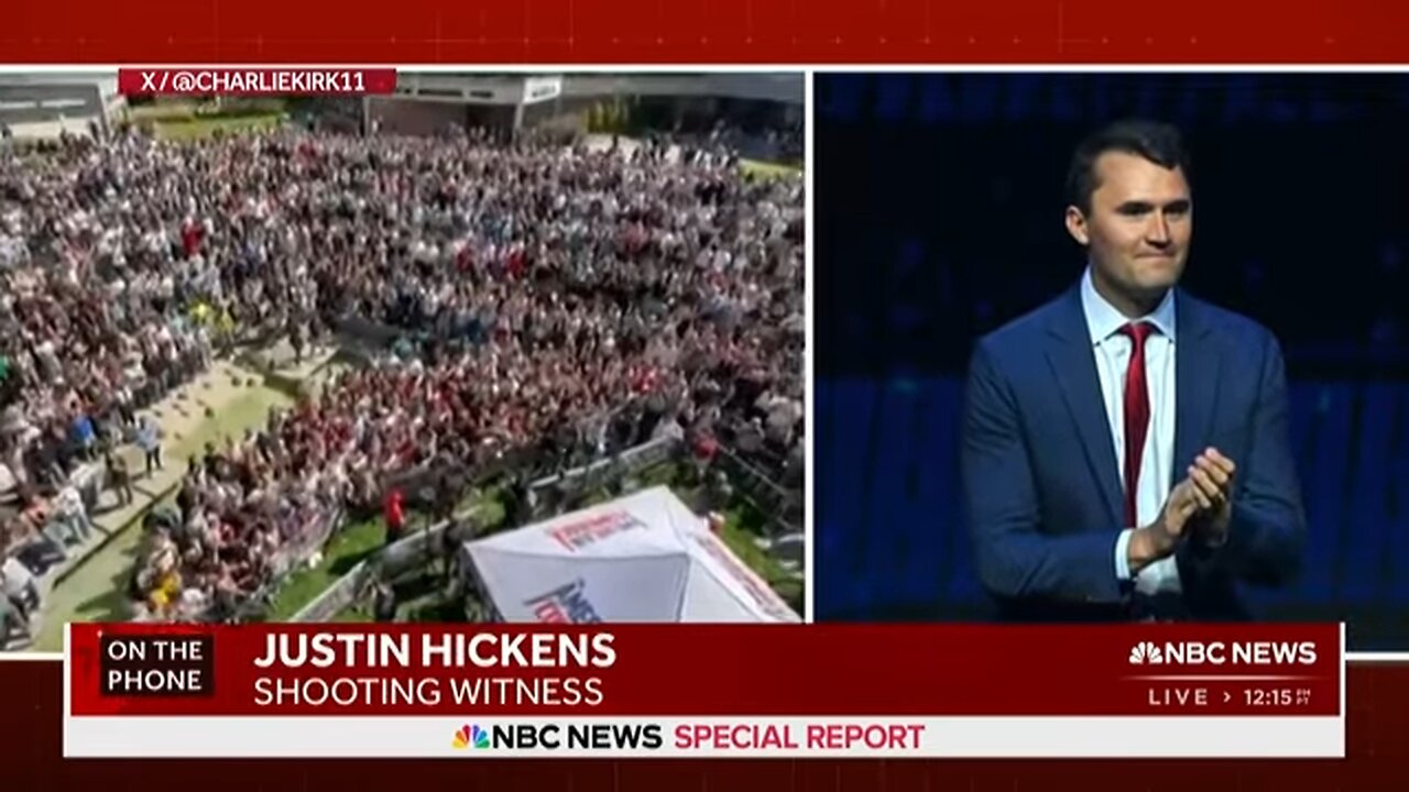 Witness says he saw Charlie Kirk go limp after being shot