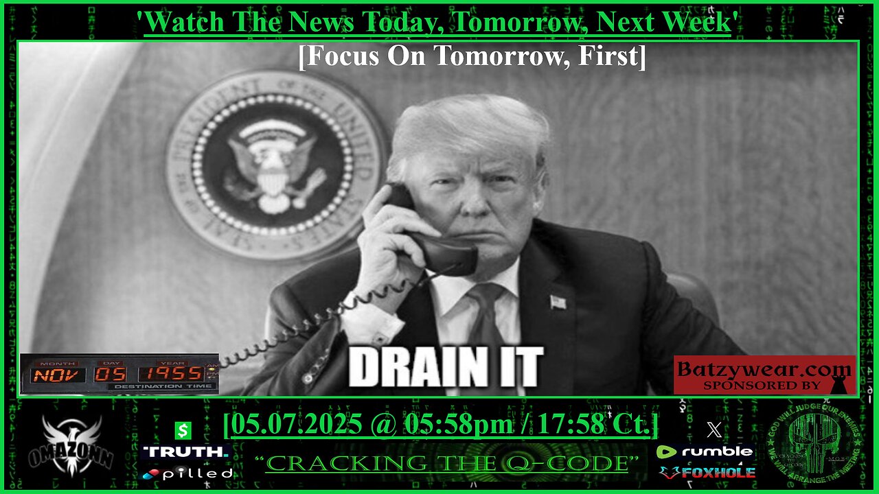 CRACKING THE Q-CODE ~ Watch The News Today, Tomorrow, Next Week [Focus On Tomorrow, First]