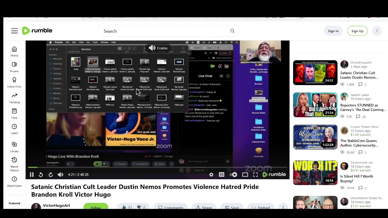 Victor Hugo Vaca Jr Admits Truth Doesnt Matter - Asks Audience For Rumors to Smear People With