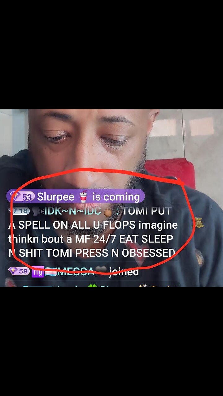 PEDOPHILE FLOP TRINA B GETS SOOO EXCITED WHEN QUEEN TOMIKAY BLESSES HIS LIVE WITH HER PRESENCE BEGS HIS ADMIN NOT TO KICK HER WHILE SHE CLOWNS HIS DUMB ASS & CLAIMS ANOTHER VICTORY