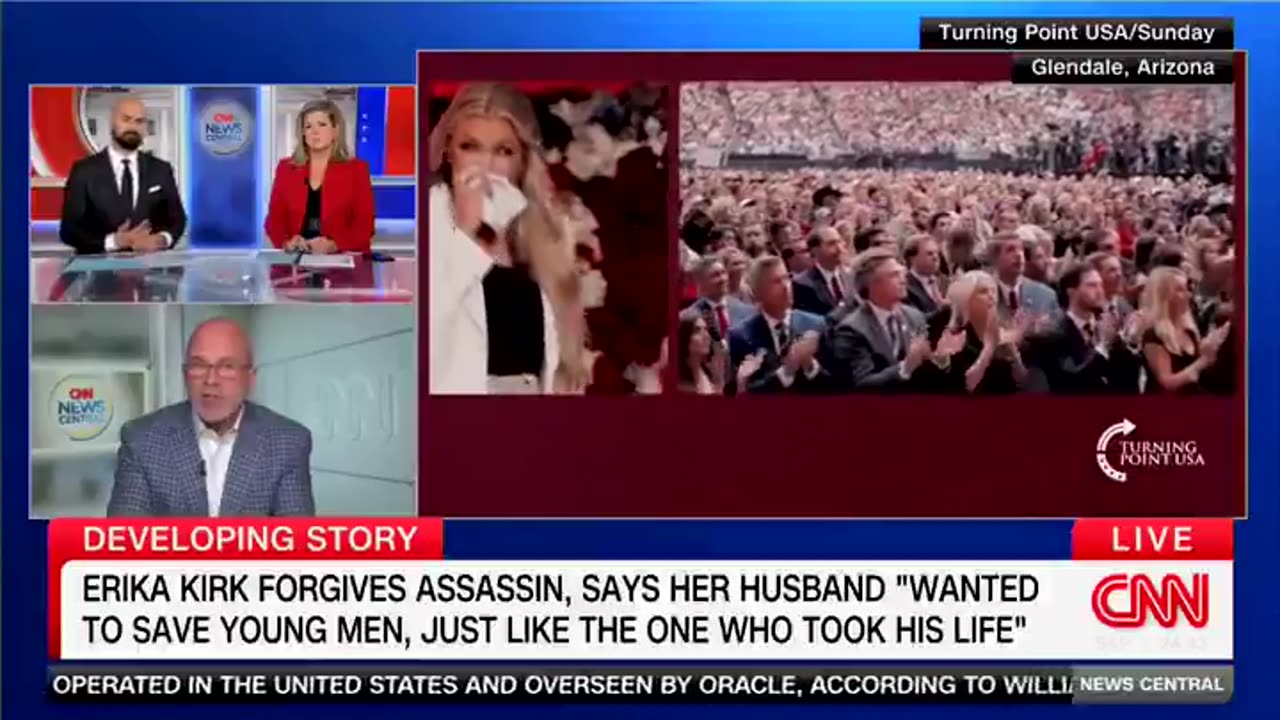 CNNs Michael Smerconish *LAUDS* Erika Kirks memorial speech
