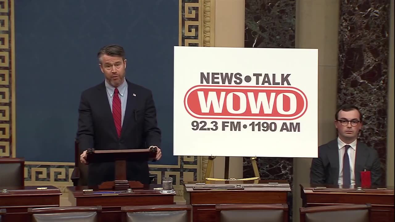 March 25, 2025 - U.S. Senator Todd Young Notes WOWO Radios 100th Birthday