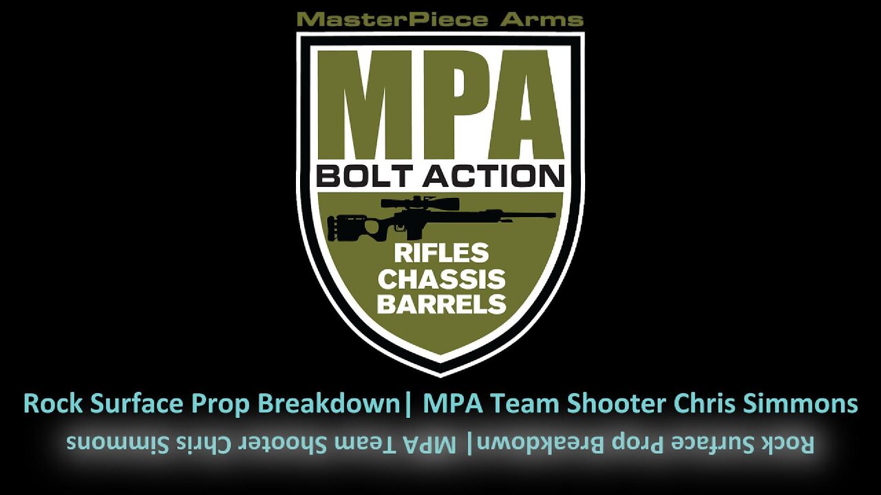 MPA BA Series – Rock Surface Prop Breakdown with Chris Simmons