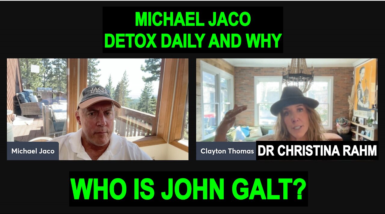 Michael Jaco Detoxing daily the most CRUCIAL things U should B doing. Pharma sex expert creation