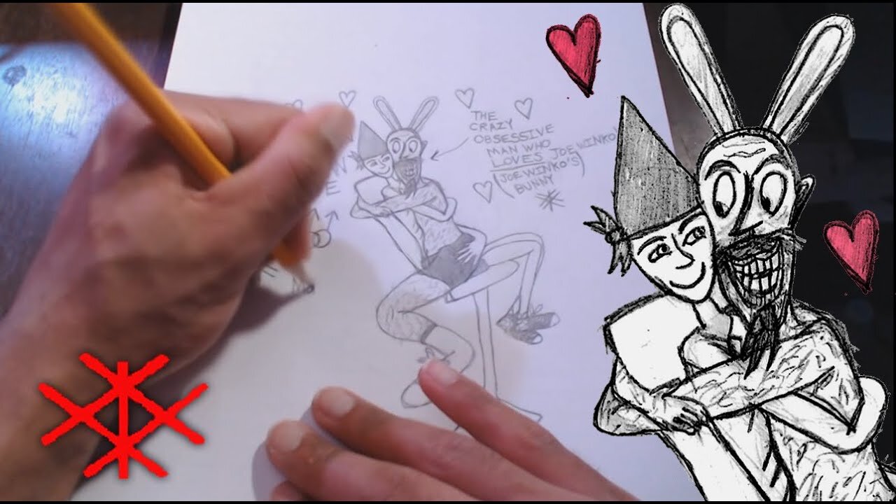 Only A Crazy Man Will Love Joe Winko _ Joe Winkos Bunny - Drawing Video (Mar 31st 2024) - Joe Winko