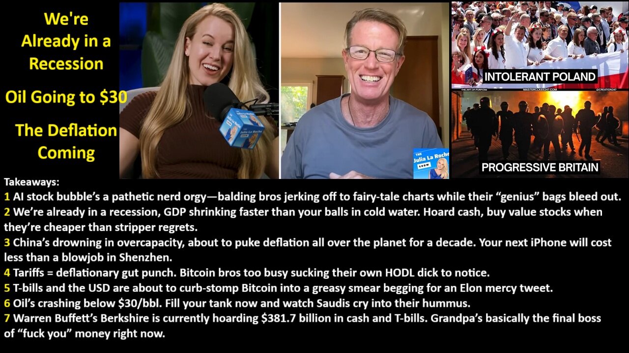Ed Dowd: Were Already in a Recession, Oil Going to $30 and The Deflation Coming