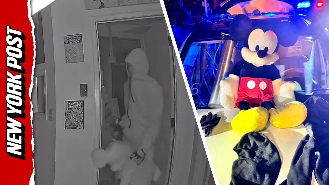 Upland Police Department capture a pair of burglars with Mickey in tow