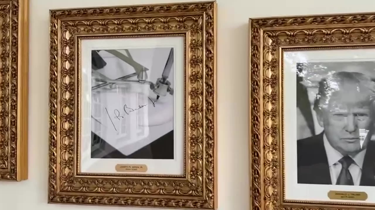 Wow! White House shows off Joe Biden autopen in Presidential Walk of Fame!!