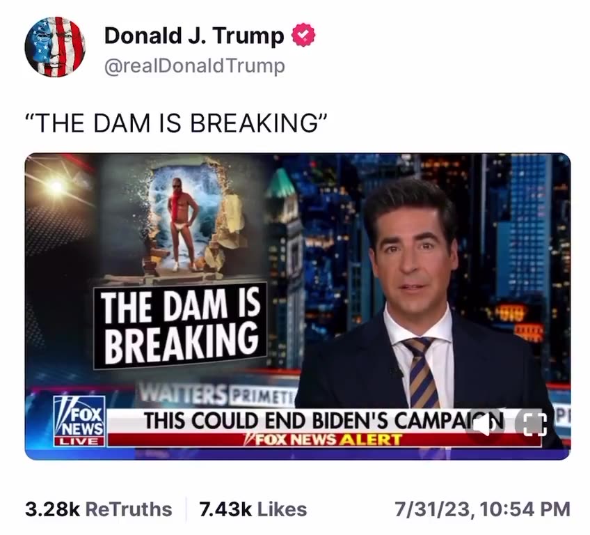 THE DAM IS BREAKING…