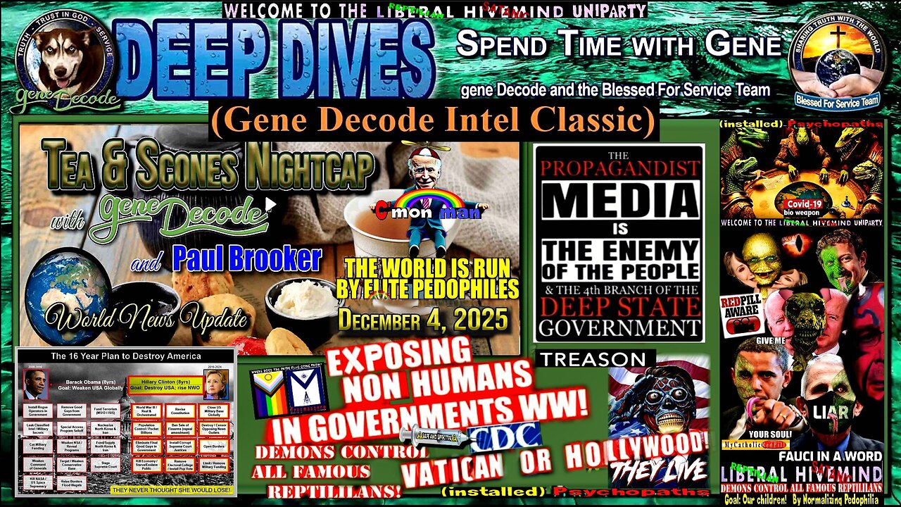 2025-12-04: Tea and Scones Nightcap with gene Decode and Paul Brooker - World News Update