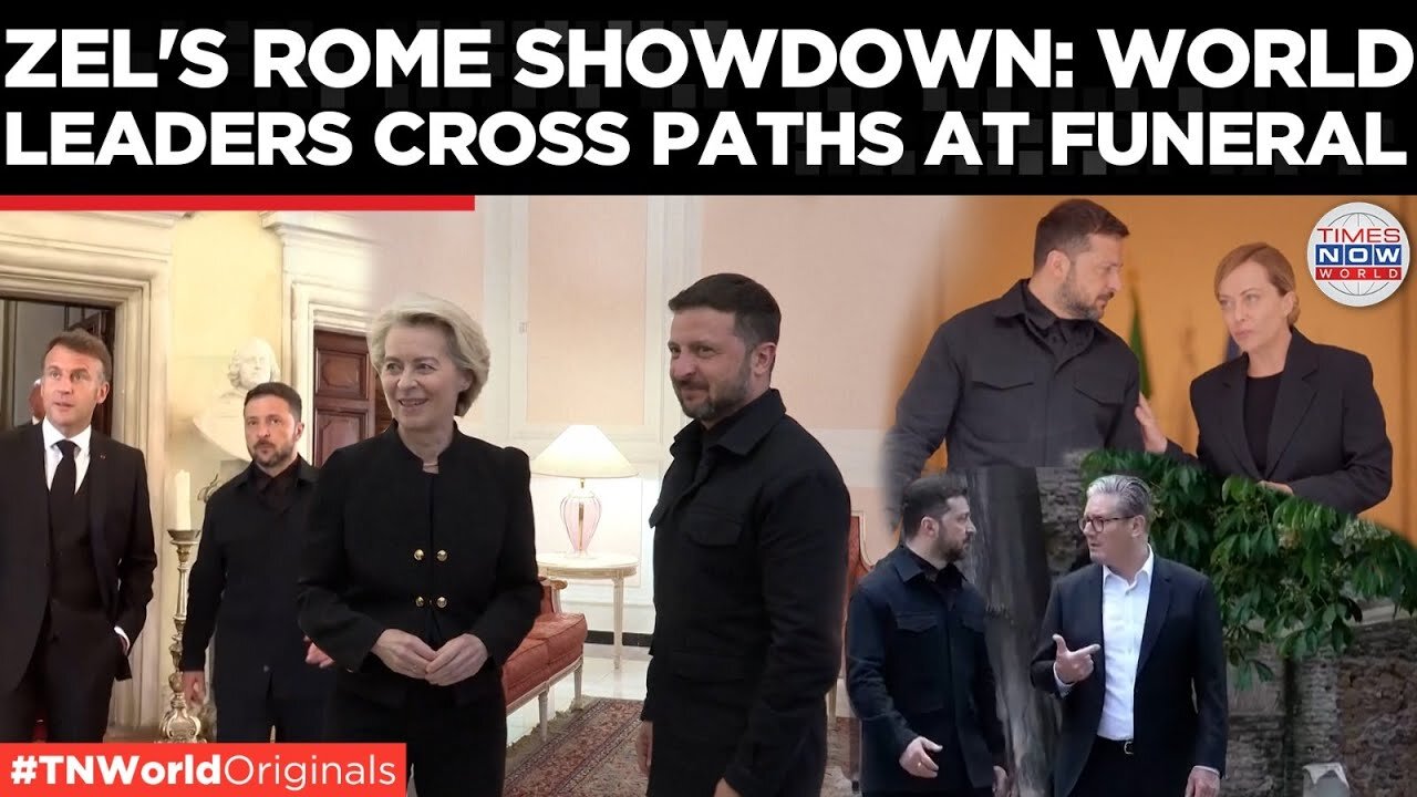 Zelensky Meets Starmer, Macron, Meloni, Trump in Rome!