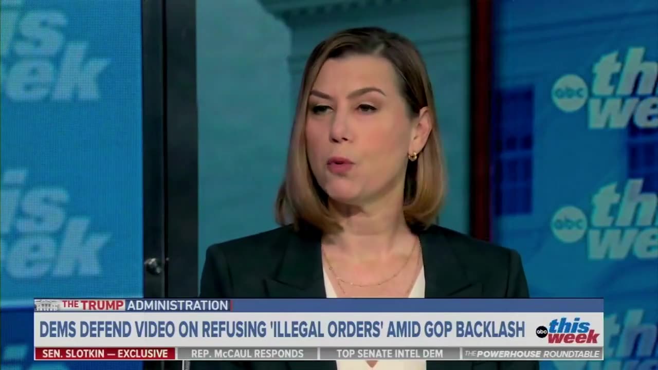 Elisa Slotkin cites a few good men when talking about illegal orders