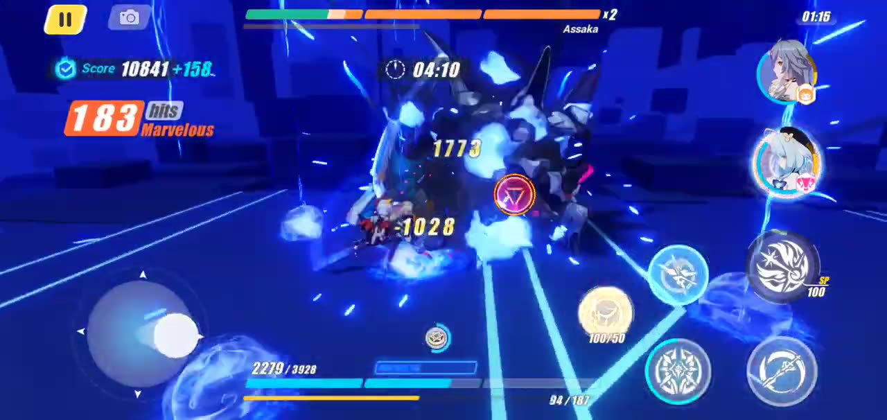 Honkai Impact 3rd - Memorial Arena Exalted Vs Assaka SS Difficulty Retry 2/1/23