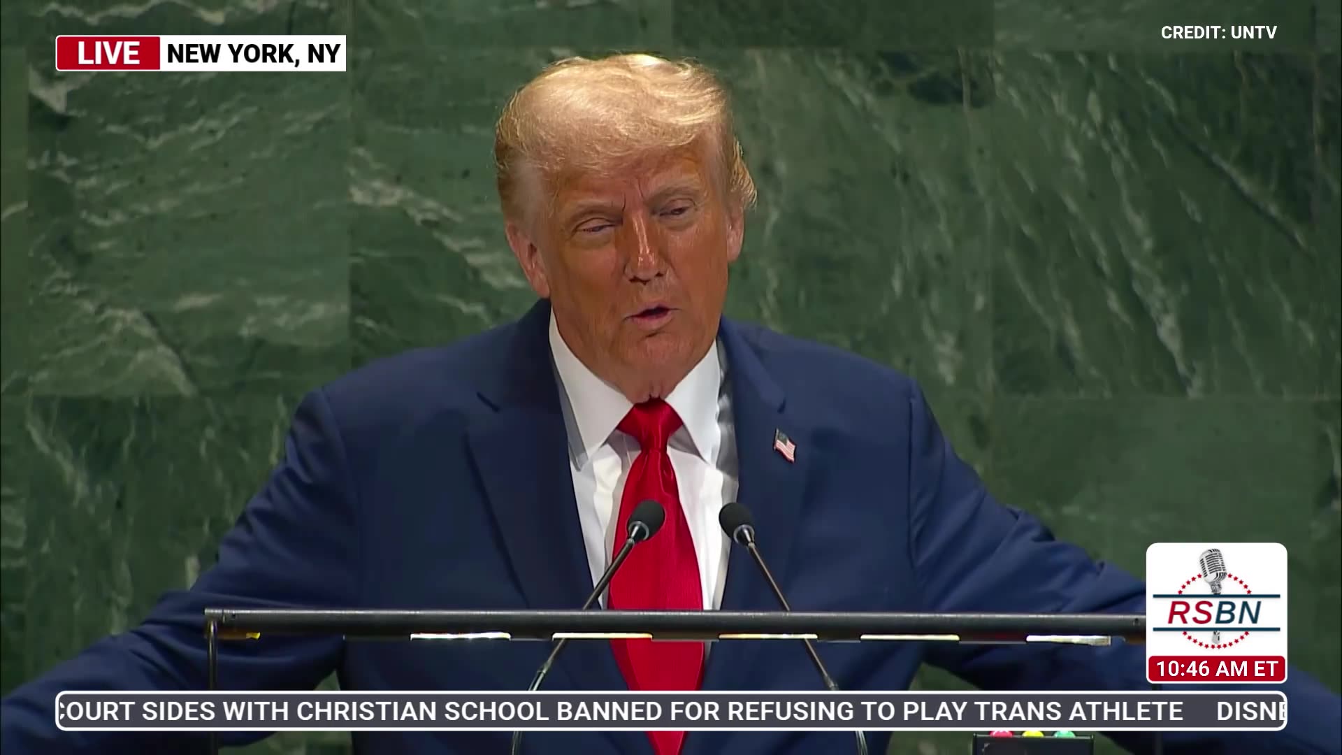 WATCH: President Trump Gives a Major Address to the United Nations General Assembly in NYC - 9/23/25