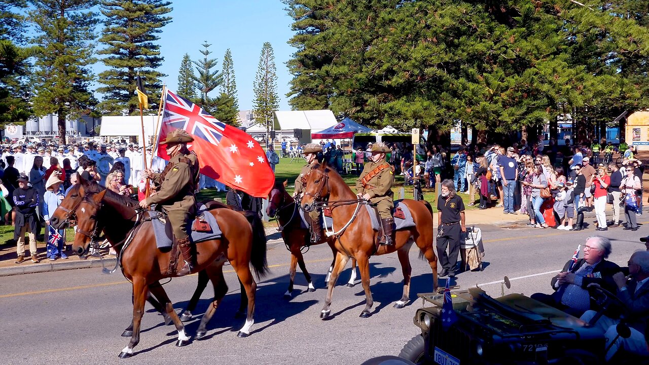 Anzac Day March Street Parade Fremantle Western Australia