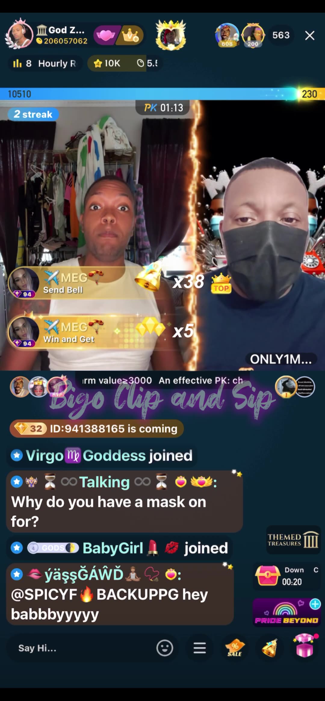 God Zeus lines MessyCaller n speaks on allowing ppl in his live 6/30/25 #bigoclipandsip