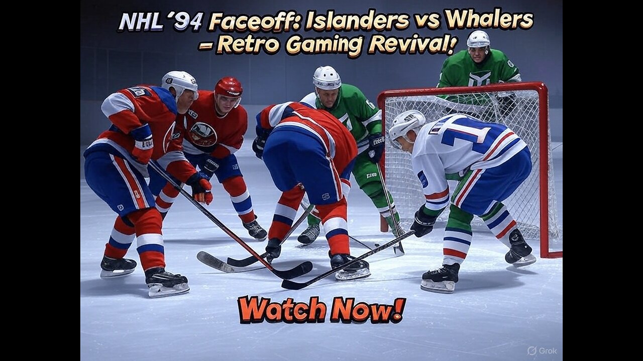 Still Playing NHL 94? This Islanders vs. Whalers Game on Sega Genesis is for YOU!