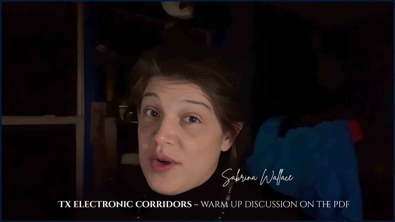 Tx electronic corridors ~ warm up discussion on the pdf | Sabrina Wallace