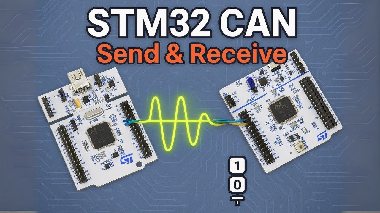 STM32 CAN Communication Explained | Send & Receive Data Between Two ...