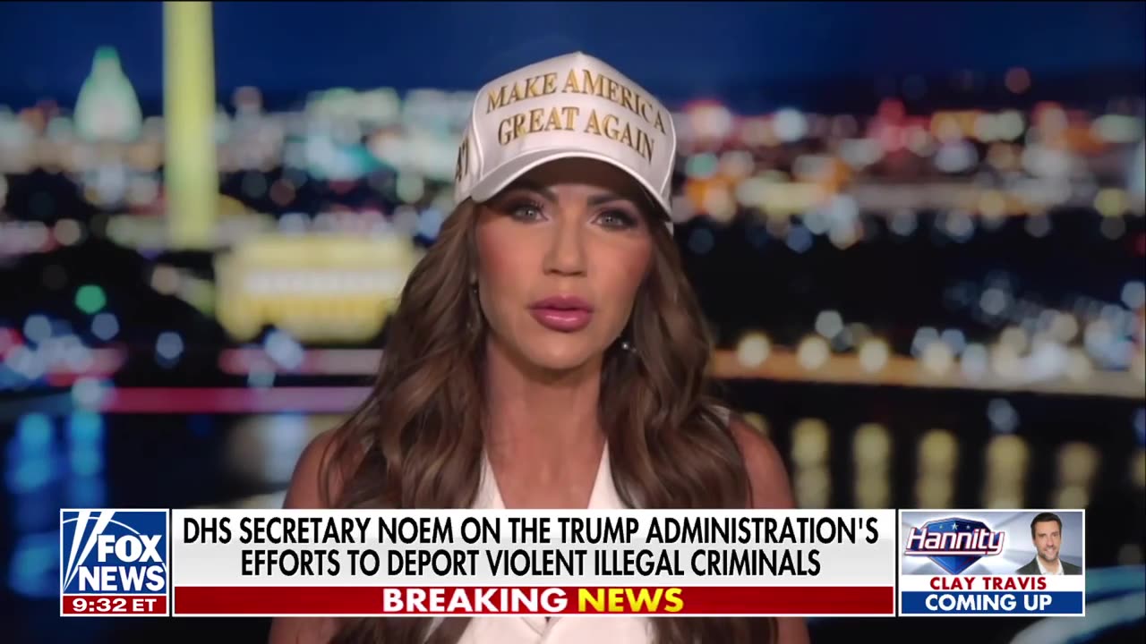 NOEMLAND SECURITY: DHS Sec. Says ICE Absolute Heroes for Capturing the Most Dangerous Criminals