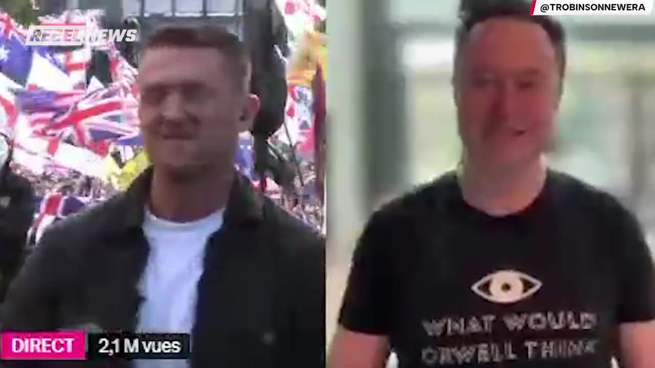 Elon Musk appears at Tommy Robinsons Unite the Kingdom rally