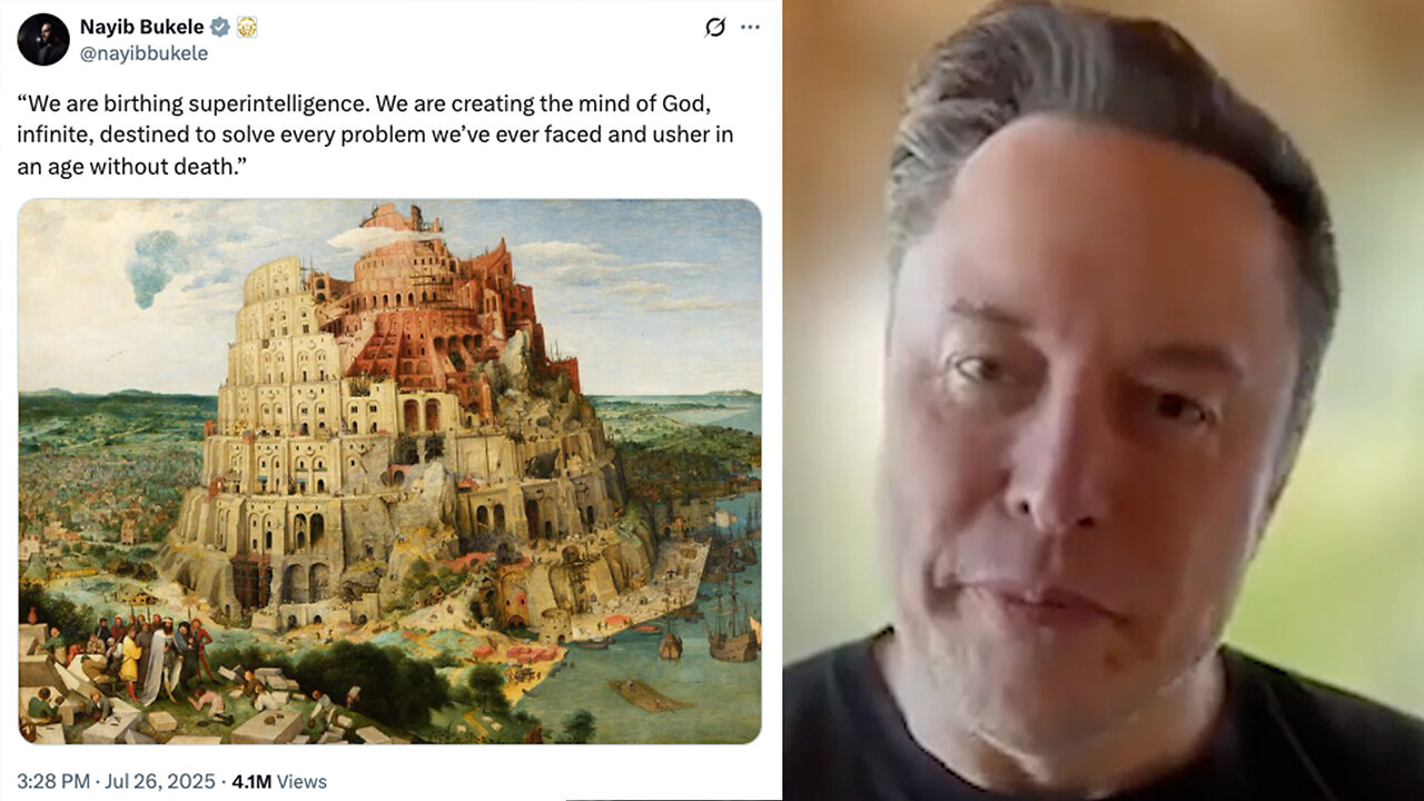 Money | What Is the Future of Money? Nayib Bukele: “We are birthing superintelligence. We are creating the mind of God, infinite, and usher in an age without death.” + Elon Musk: “We Become One With the AI.”